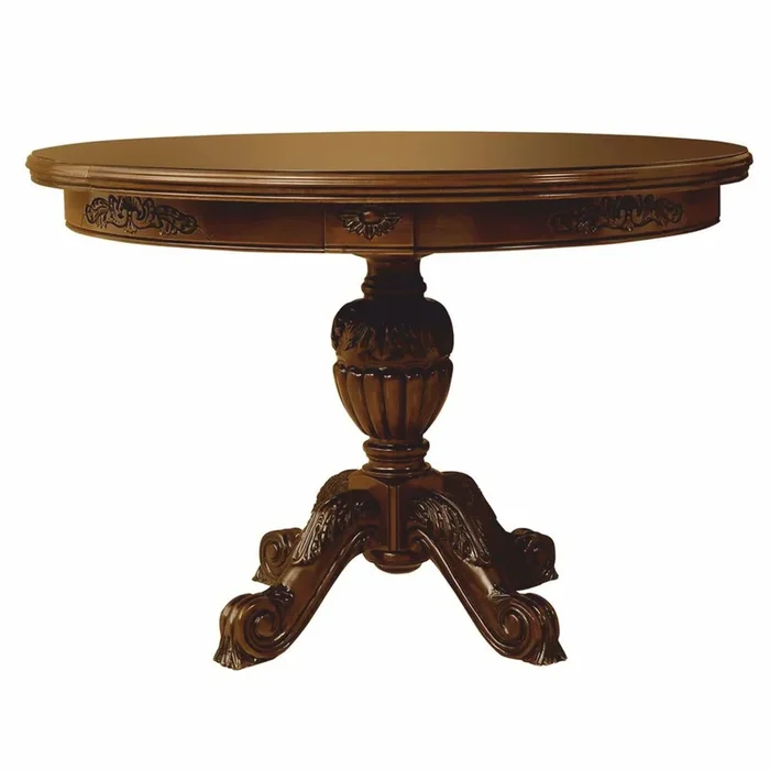 Casa Padrino table à manger baroque de luxe marron foncé 120-160 cm – Meubles de salle à manger baroque