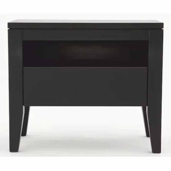 Casa Padrino table de chevet style campagnard avec tiroir noir 70 cm – Meubles de chambre