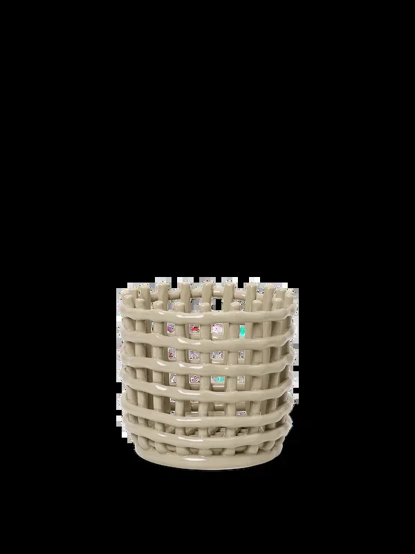 Ceramic Basket – Small – Cashmere