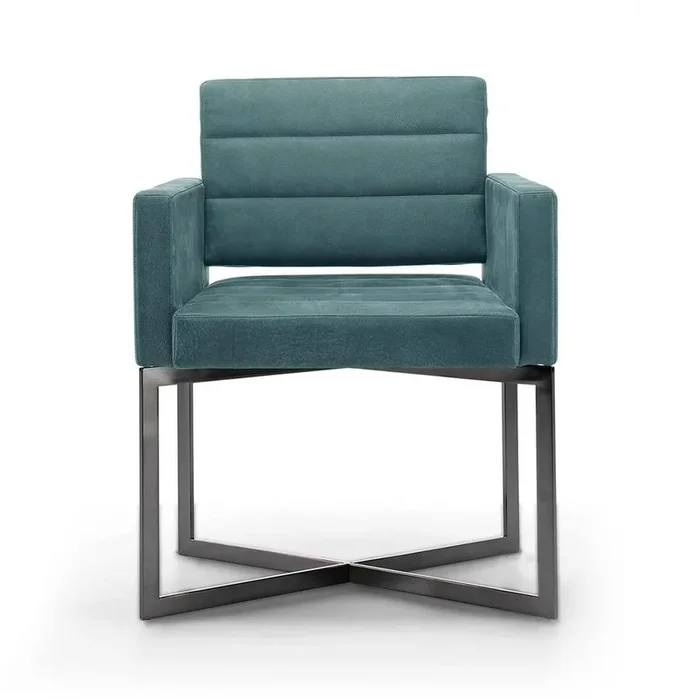 Chaise avec Base Métallique Black & More