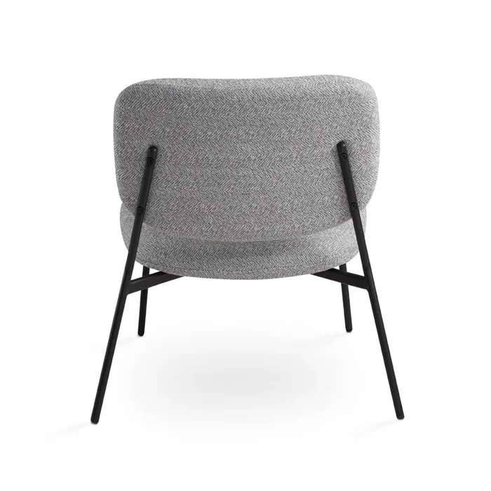 Chaise d’appoint Emmett : gris cendré