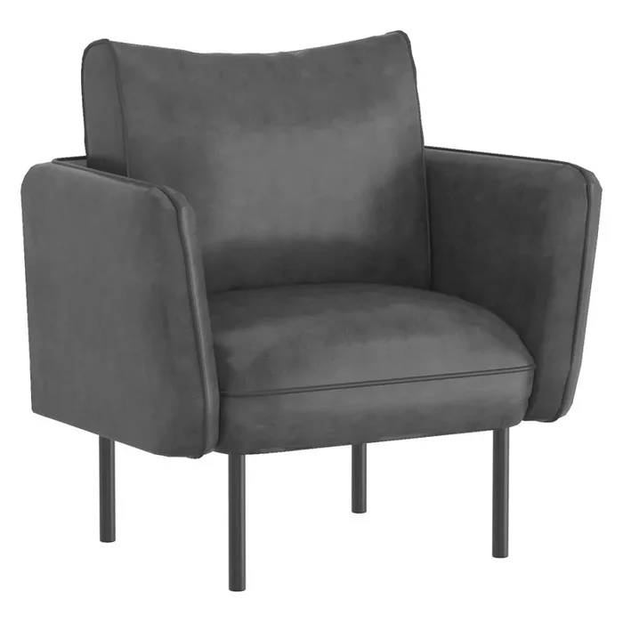 Chaise d’appoint Ryker en gris et noir ( Meuble Mtl )