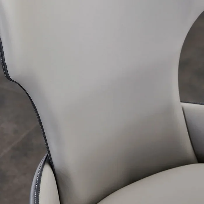 Chaise de bras à domicile contemporain wingback rembourré en métal chaise de salle à manger