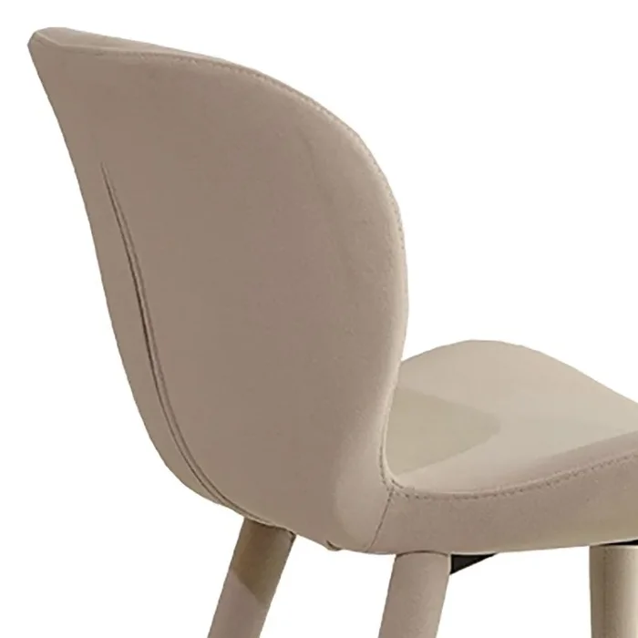 Chaise de salle à manger en tissu de style moderne Bras de salle à manger fond solide chaises pour la cuisine