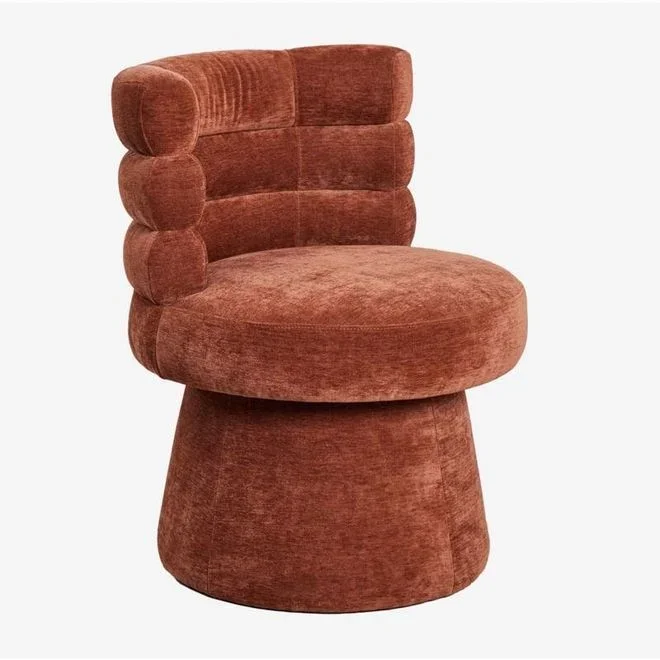 Chaise de salle à manger pivotante rembourrée Protea SKLUM