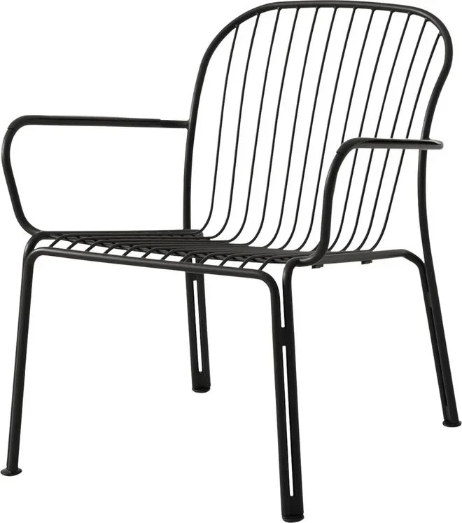 Chaise lounge avec accoudoirs Thorvald SC101, Space Copenhagen & Tradition Noir