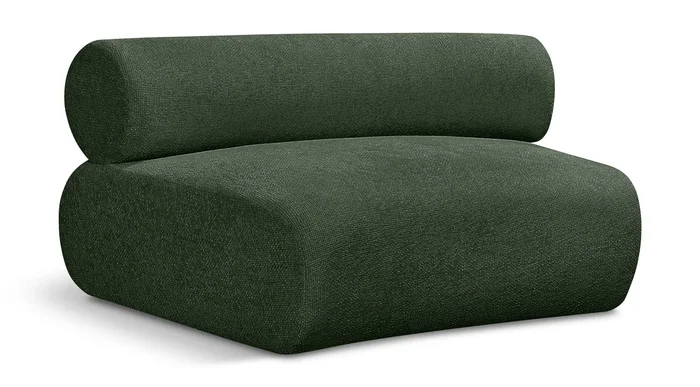 Chaise modulaire en tissu chenille Bale