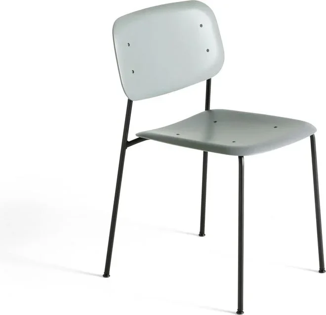 Chaise Soft edge – piètement métal Hay Vert