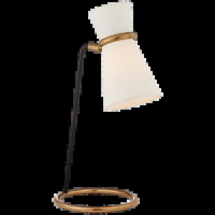 Clarkson Table Lamp Black and Brass