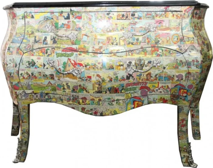 Commode baroque bande dessinée 120cm