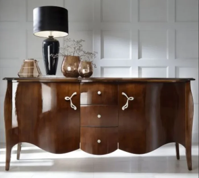 Commode baroque de luxe Casa Padrino marron 201 cm – Meuble art déco buffet
