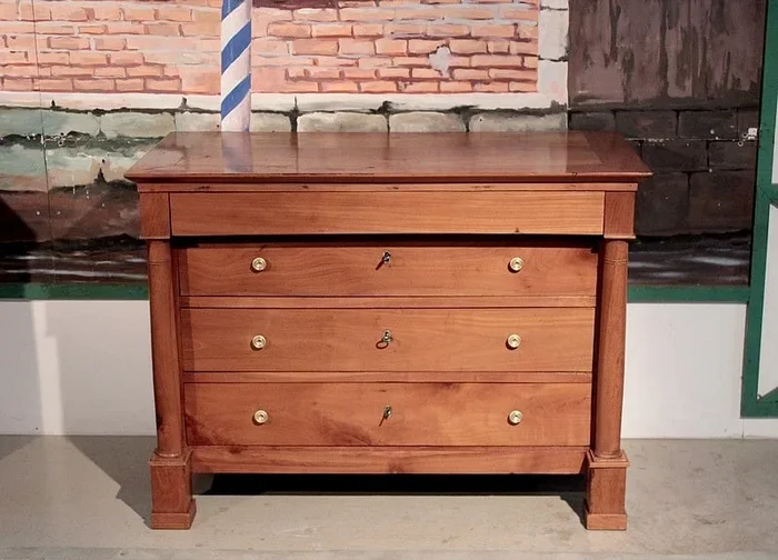Commode Empire en Merisier XIXe
