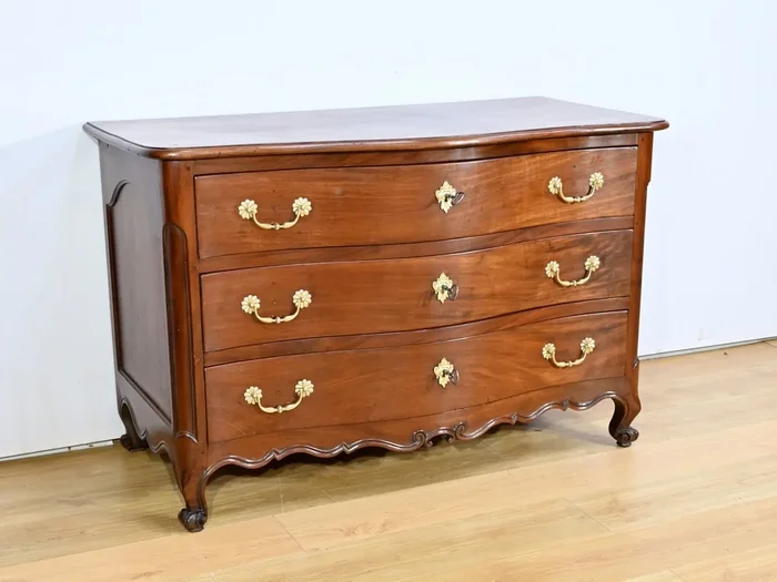 Commode Nantaise de Port en Acajou de Cuba – 2ème partie XVIIIe