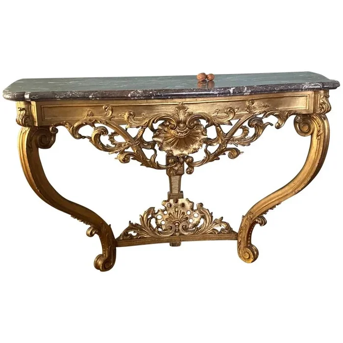Console dorée régence