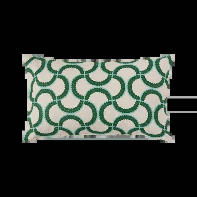 Coussin coton Jardin Urbain – Vert Feuille – 30 x 50 cm