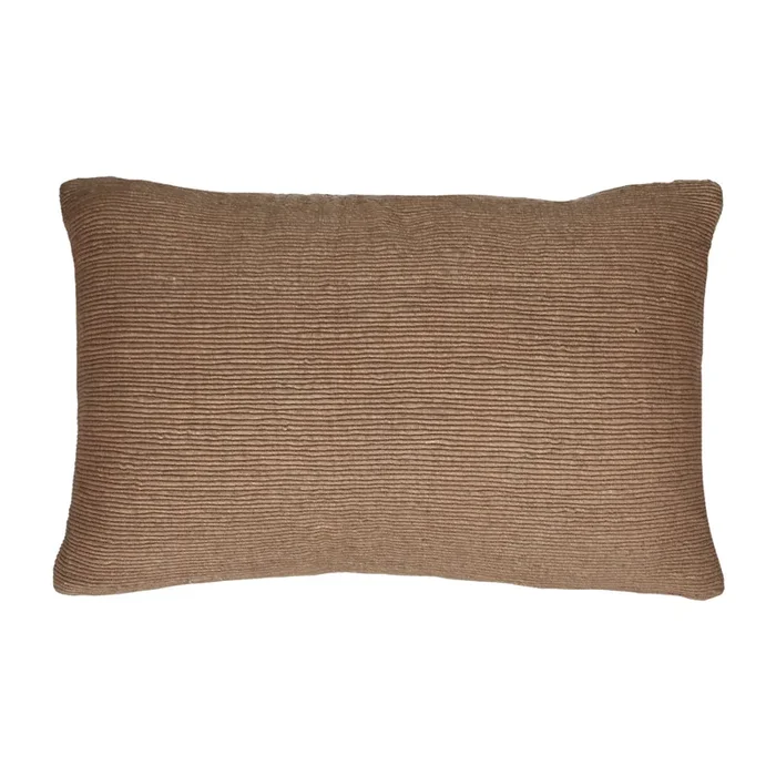 Coussin en coton – viscose L 50 x W 30 cm Dimaro – Sable Pomax