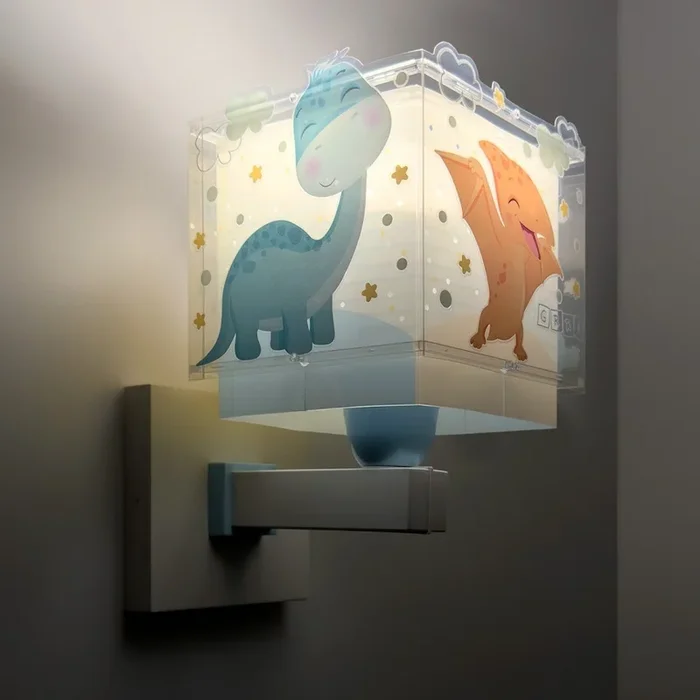 Dalber 63459 – Lampe murale pour enfants BABY DINOS 1xE27/15W/230V multicolore