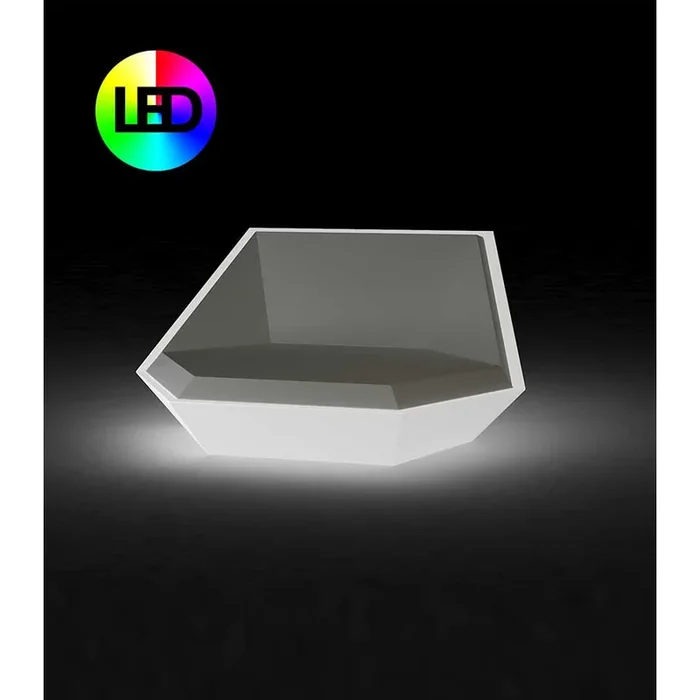 Daybed FAZ 180x180xH90 cm Vondom – glace lumineux led RGBW