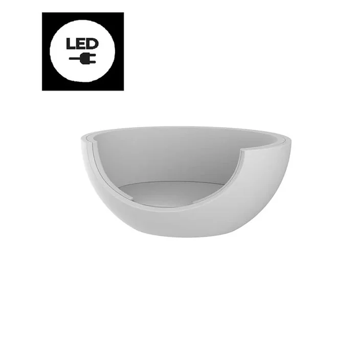 Daybed ULM MOON 218x199xH93 cm Vondom – glace lumineux led blanc