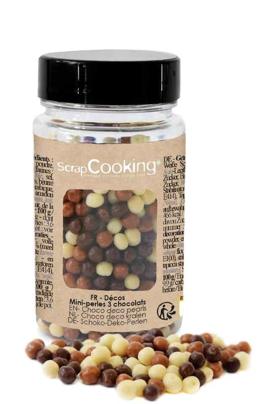 Déco Perles de chocolat mélangées Black Black 40G