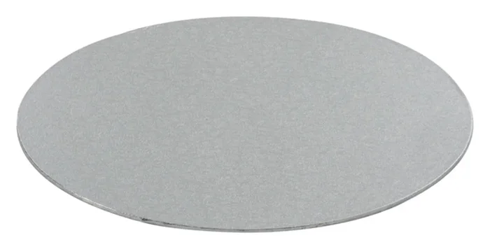 DECORA Assiette à gâteau ronde fine argentée ø 20×0,3 cm