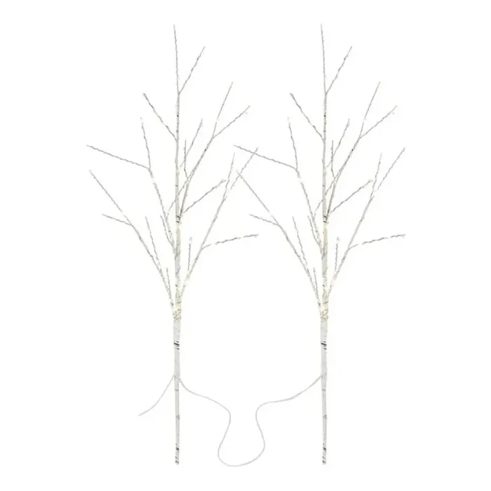 Décoration LED de Noël pour l&rsquo;extérieur, 100 LED, 3x AA, blanc chaud, IP44
