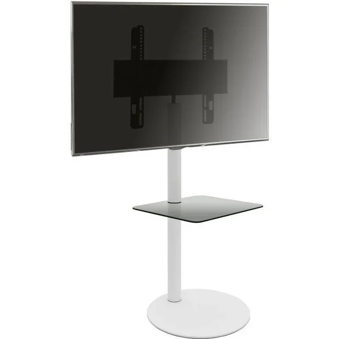 Ebuy24 – Pied de page de la télévision Cirla h. 100 x l. 55 x j. 45 cm Blanc