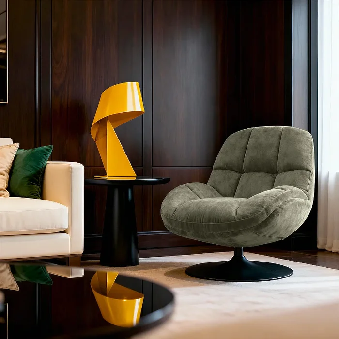 Édition limitée – Lampe de table en métal – 50 cm – Jaune Soleil – Design by Claire Norcross