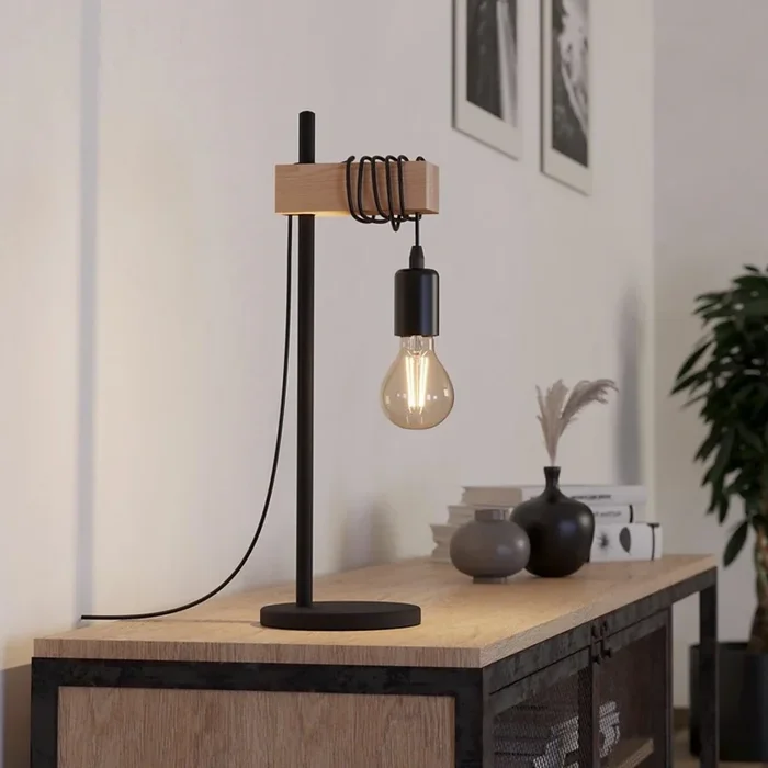 Eglo 55249 – Lampe de table TOWNSHEND 1xE27/10W/230V