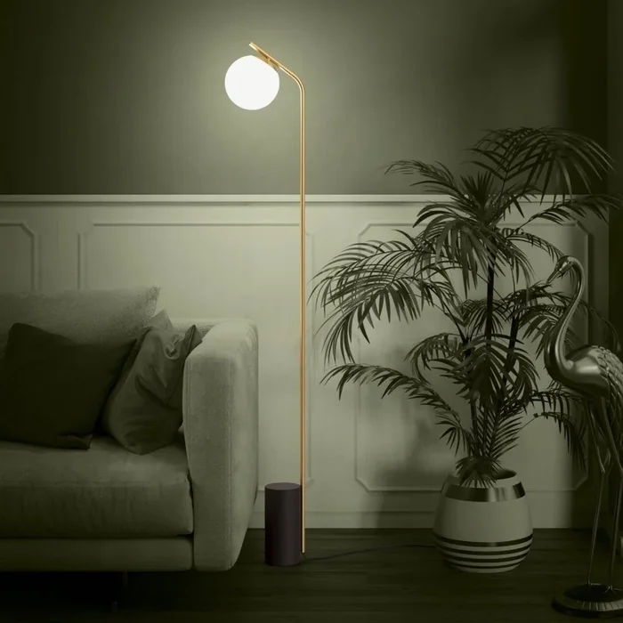 Eglo – Lampadaire 1xE27/40W/230V doré
