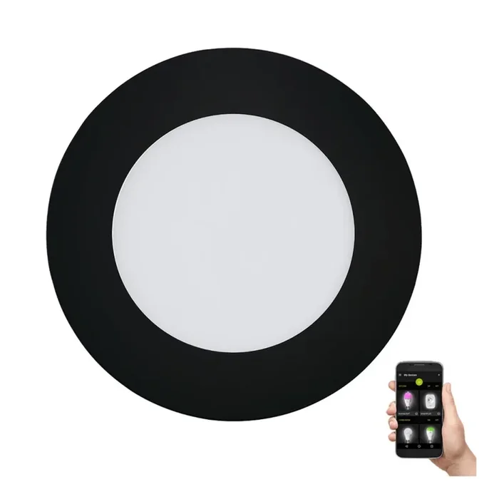 Eglo – Luminaire LED dimmable pour salle de bains LED/5,4W/230V IP44 ZigBee Ø 12 cm