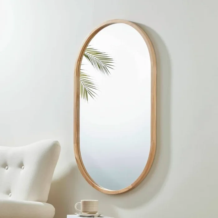 Eglo – Miroir mural 100×60 cm marron