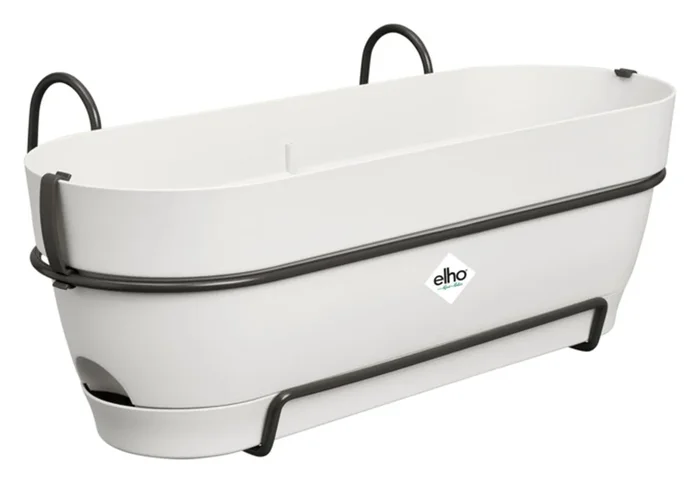 ELHO Jardinière de balcon Vibia Campana 50,4 cm blanc soie