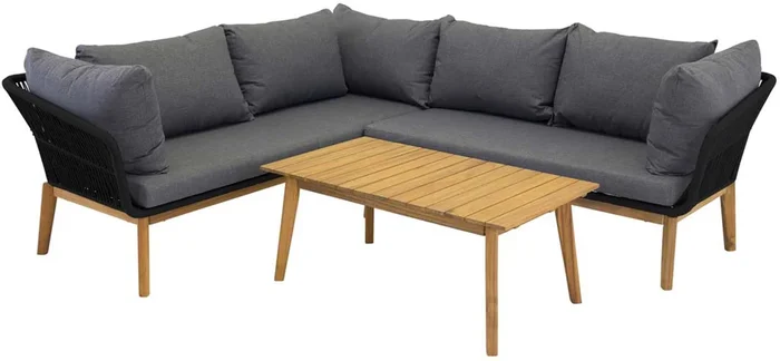 Ensemble canapé d&rsquo;angle Chania extérieur 110cm