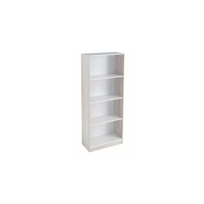 Étagère bois et blanc – 4 étagères – 60x29x147cm