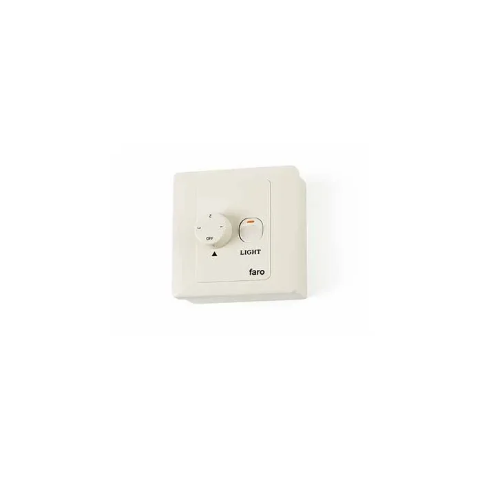 Faro Wall Control – interrupteur pour ventilateurs – 9 x 9 x 4 cm – blanc