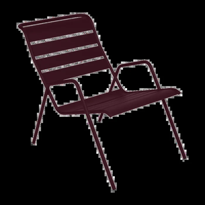 Fauteuil Bas Monceau Cerise Noire Fermob