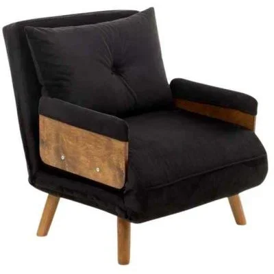 Fauteuil convertible Cosmo Single (Noir)