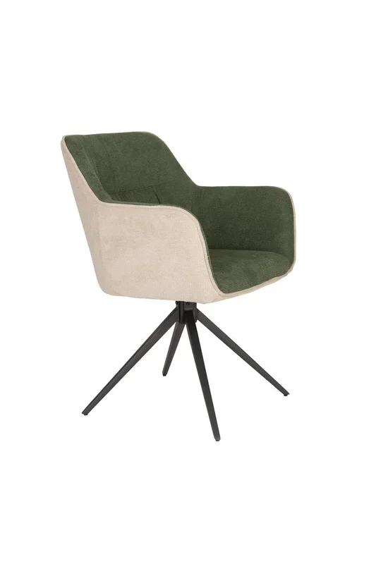 Fauteuil daley beige/vert