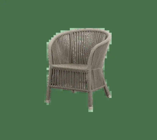 Fauteuil de jardin DERBY avec coussin d&rsquo;assise et de dossier