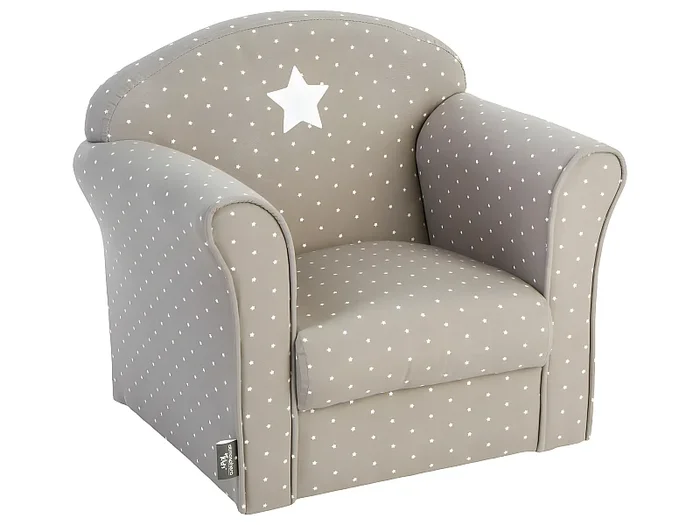 Fauteuil pour Enfant Taupe Etoilé H 44 cm