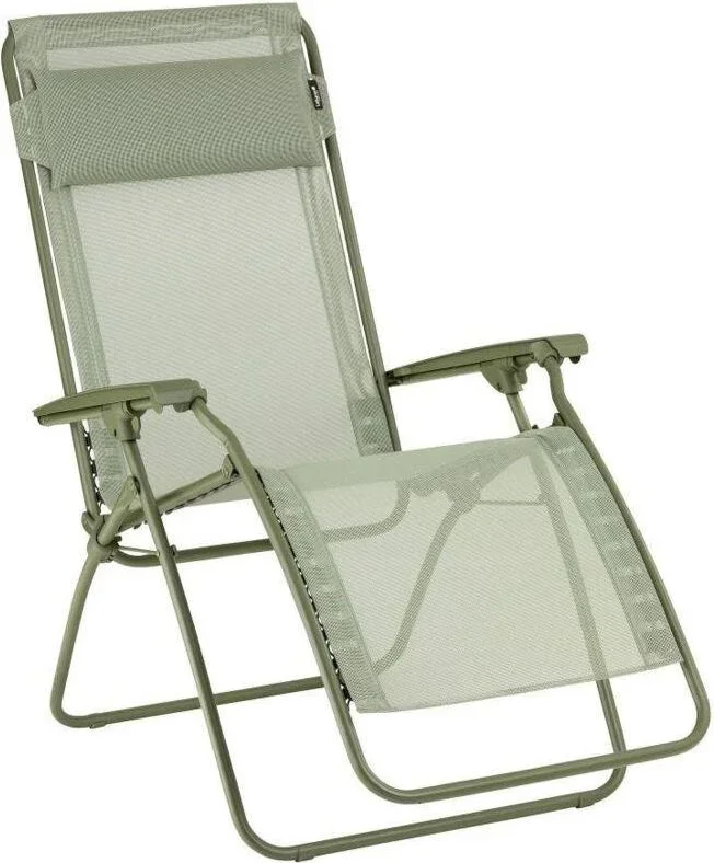 Fauteuil Relax Transat Jardin – Chaise Longue Zéro Gravité – Rclip – Batyline Iso – Vert Moss – Lafuma Mobilier