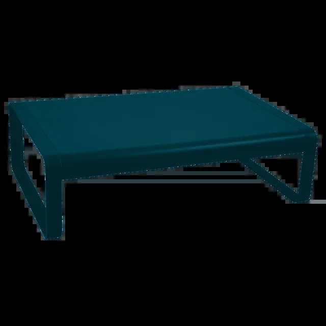 FERMOB Table Basse Rectangulaire 103 x 75 cm Bellevie en Aluminium – Bleu Acapulco