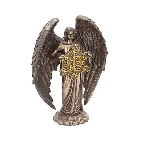 Figurine Archange Metatron en résine Couleur Bronze Taille Unique 31 cm Cuivre