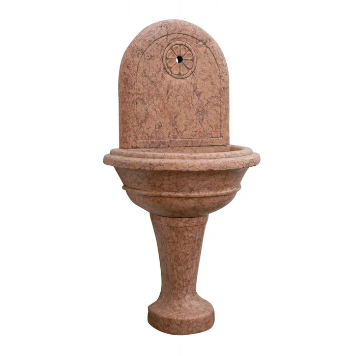 Fontaine de sol en marbre rouge de Vérone Made in Italy