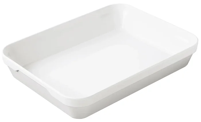 Forme rapide rectangulaire profonde, 28 cm, blanc
