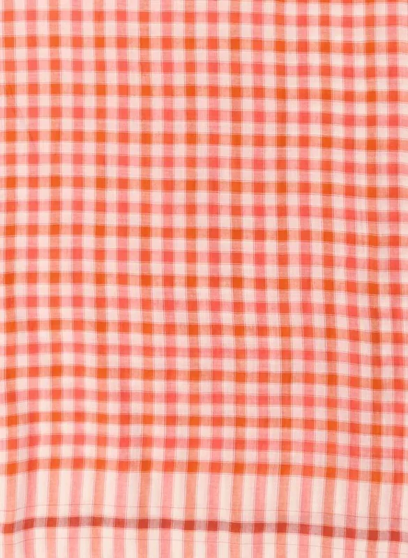 Foulard imprimé en coton Orange