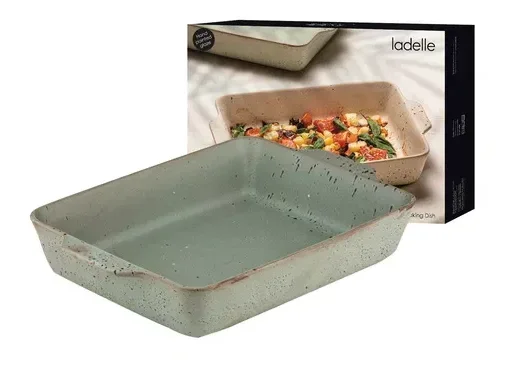 Grand plat à gratin Terra vert sauge