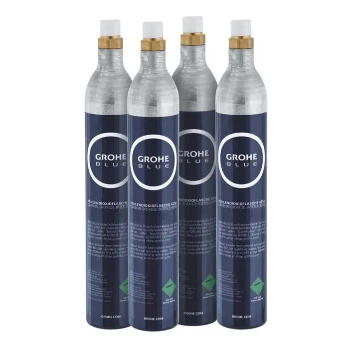 GROHE 40422000 – Cartouche CO2 425 g pour GROHE BLUE (4 pièces) en inox