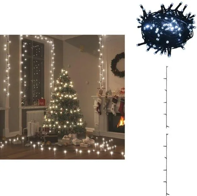 Guirlande lumineuse 600 led Intérieur et extérieur 60 m Blanc – Guirlande Lumineuse Noel – Lumière Led – Décoration Noël – Lumières Extérieures
